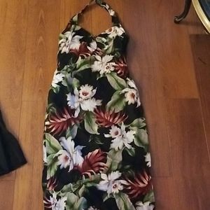 Lady Luck pinup halter tiki dress